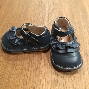 Navy blue velcro maryjane casual shoes toddler